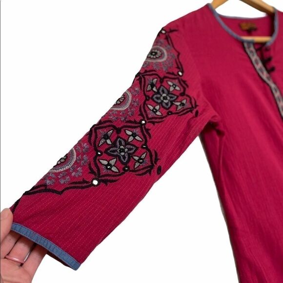 Pink Embellished Kurta Size 32 - Picture 3 of 5